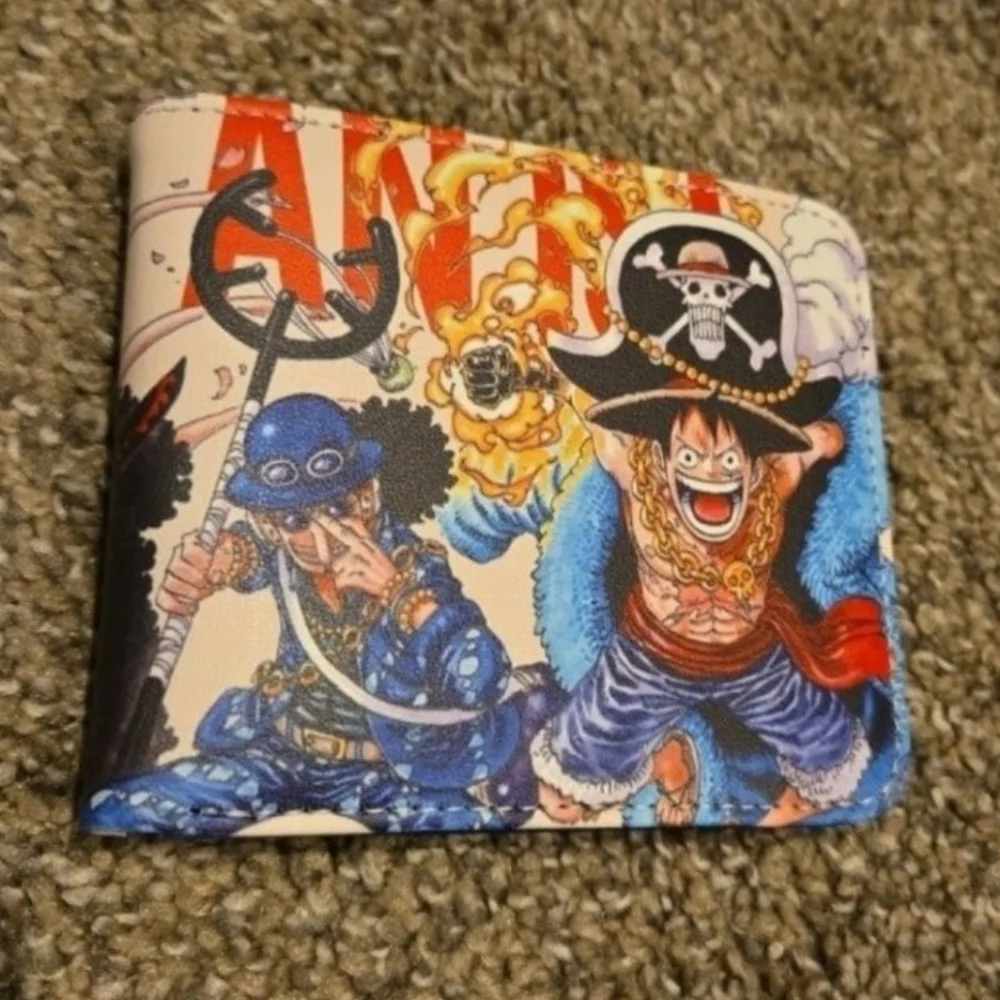 New One Piece Anime Manga Leather Wallet